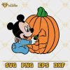 Baby Mickey Pumpkin Halloween SVG