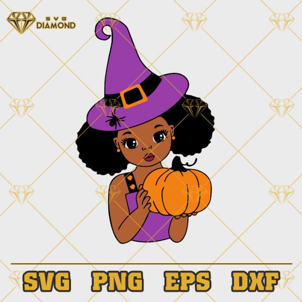 Black Girl Halloween SVG