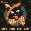 Halloween Spooky Black Cat SVG