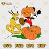 Mickey And Pluto Pumpkin Halloween SVG