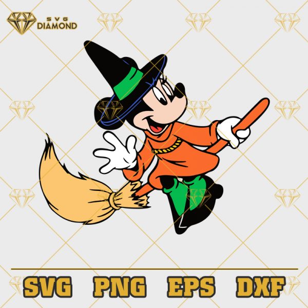 Mickey Mouse Witch SVG