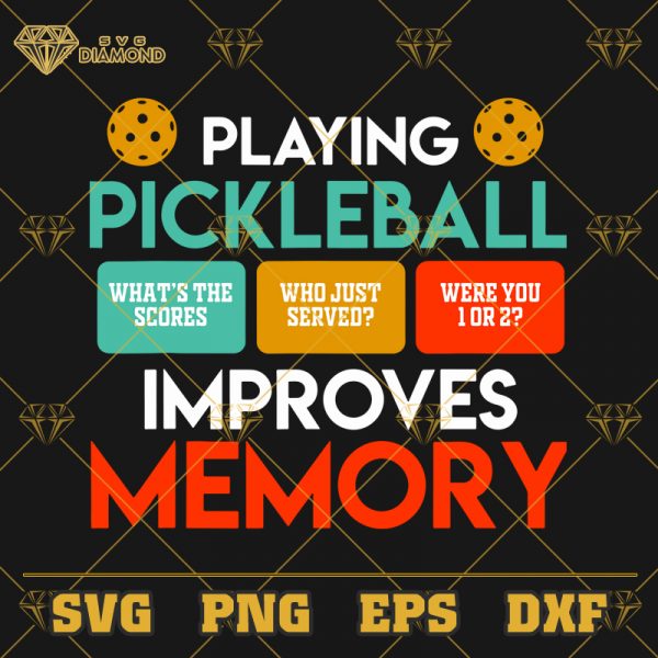 Playing Pickleball SVG