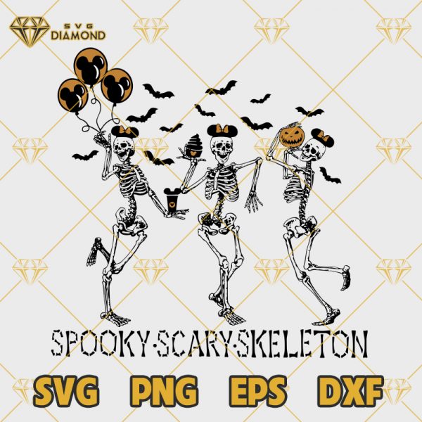 Spooky Scary Skeleton SVG