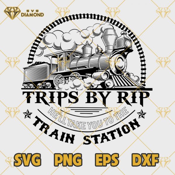 Trips By Rip Train Station SVG