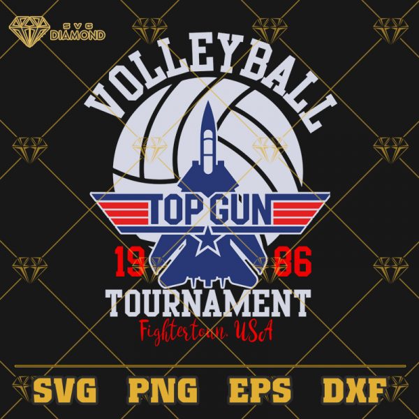 Volleyball Top Gun 1986 Tournament Fightertown USA SVG