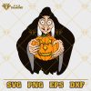 Witch And Pumpkin SVG