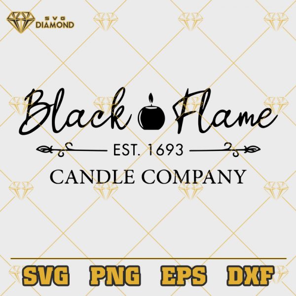 Black Flame Candle Company SVG