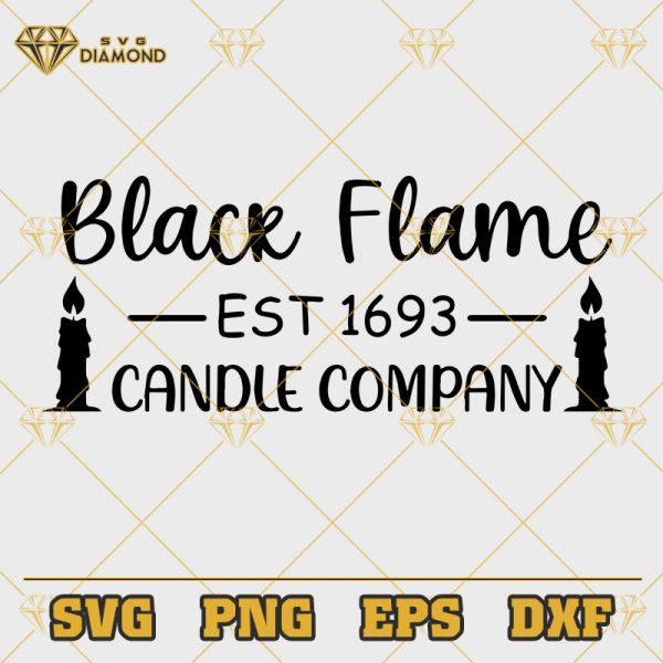 Black Flame EST 1963 Candle Company SVG