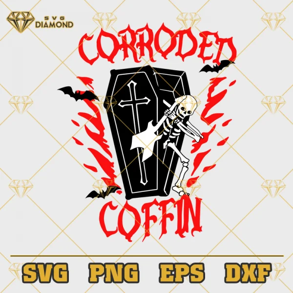 Corroded Coffin SVG