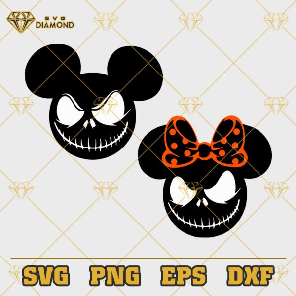 Disney Mouse Jack Skellington SVG