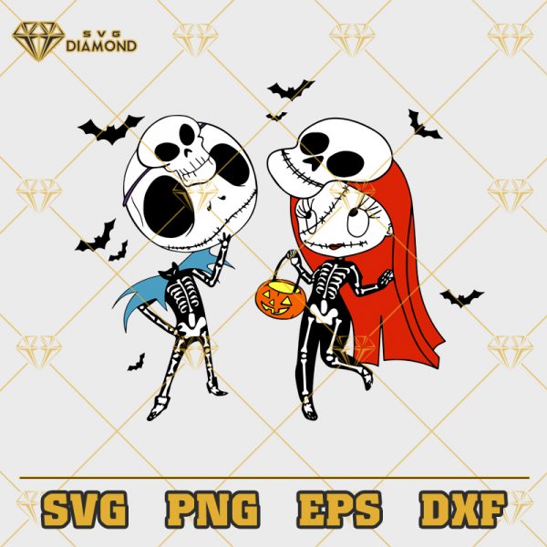 Jack Skellington And Sally Halloween SVG