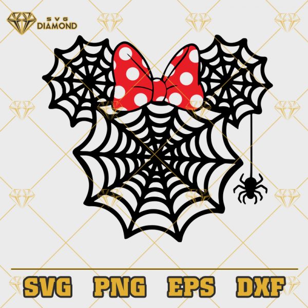 Minnie Mouse Spider Web SVG