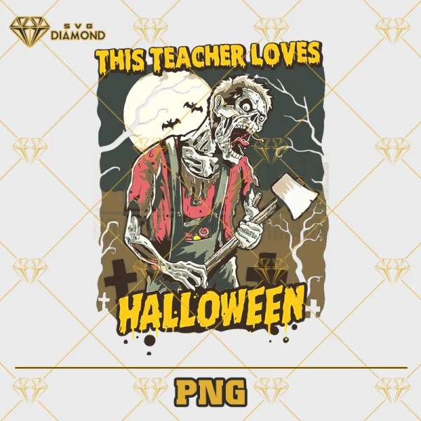 This Teacher Loves Halloween PNG