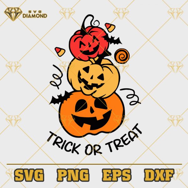 Trick Or Treat Halloween Pumpkin SVG